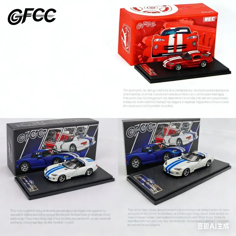 

GFCC 1:64 Dodge Viper 1-го поколения — реалистичная модель автомобиля из сплава для статической демонстрации, подарок для мальчиков и коллекционная игрушка.