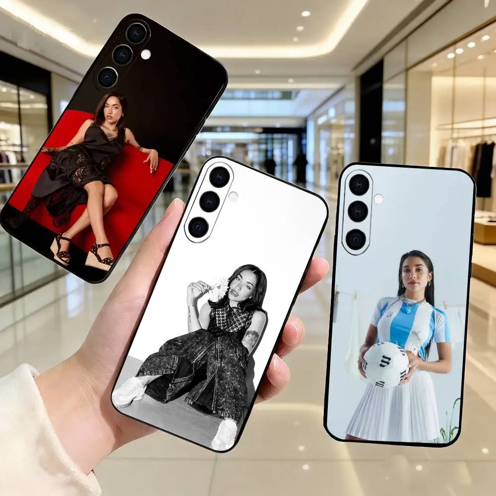 Funda de teléfono Maria-A Becerra R-Regueton para Samsung Galaxy A73,A72,A71,A70,A53,A52,A51, funda negra de silicona suave