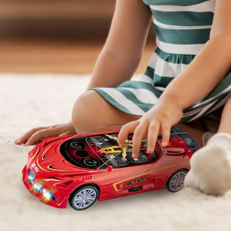 Voiture de course itude légère pour enfants, jouet de sport musical, apprentissage du temps, créatif, tout-petit, début