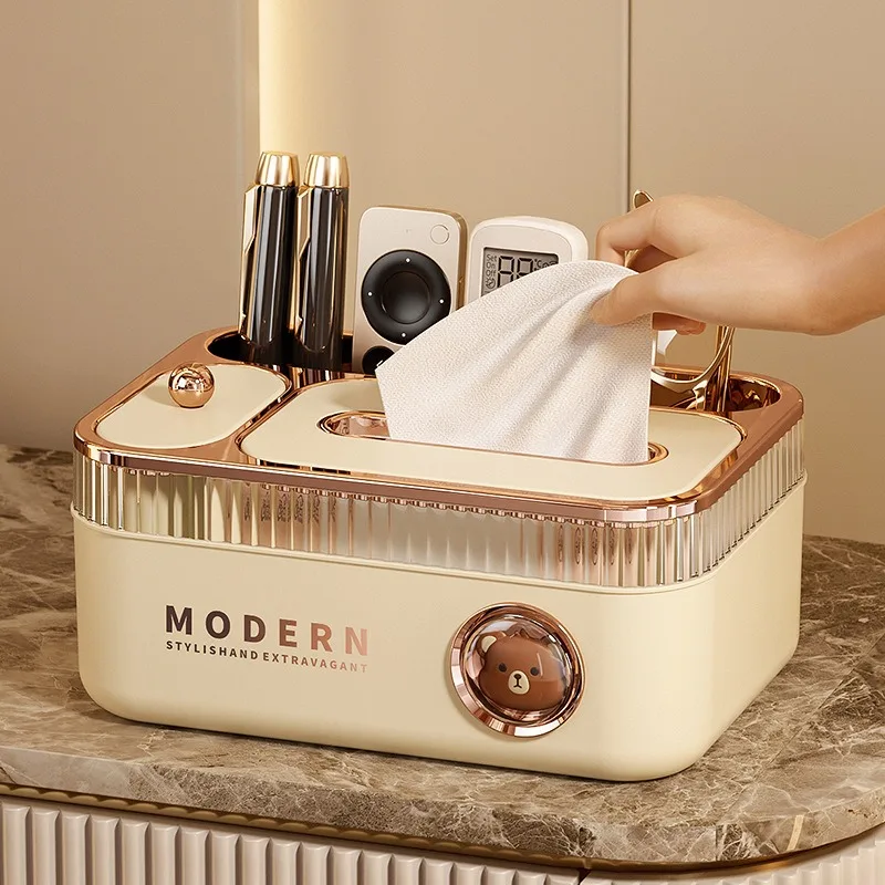 

Многофункциональная коробка для кремовых салфеток, роскошный держатель для бумажных полотенец, коробка для хранения пульта дистанционного управления, портативный держатель для салфеток, настольный органайзер