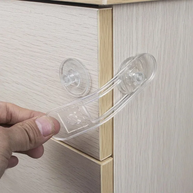 3/5 stücke Multi-funktionale Baby Kind Sicherheit Lock Schublade Kühlschrank LockTransparent Anti-Öffnung Soft Strap Sicherheit Lock – Detail 6
