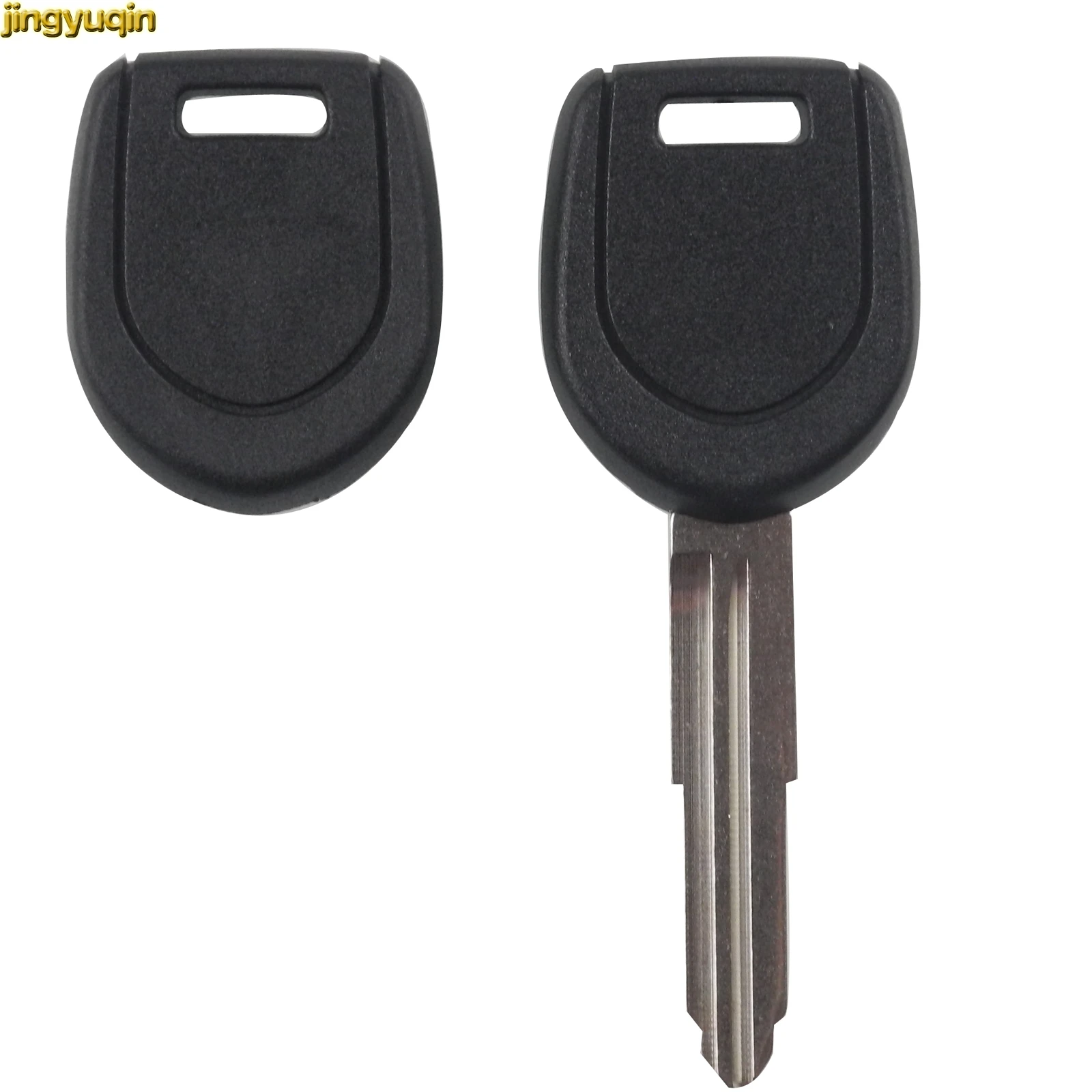 Jingyuqin Transponder Car Key Shell Caes for MITSUBISHI Colt Outlander Mirage Pajero Remote Key Right Blade Styling