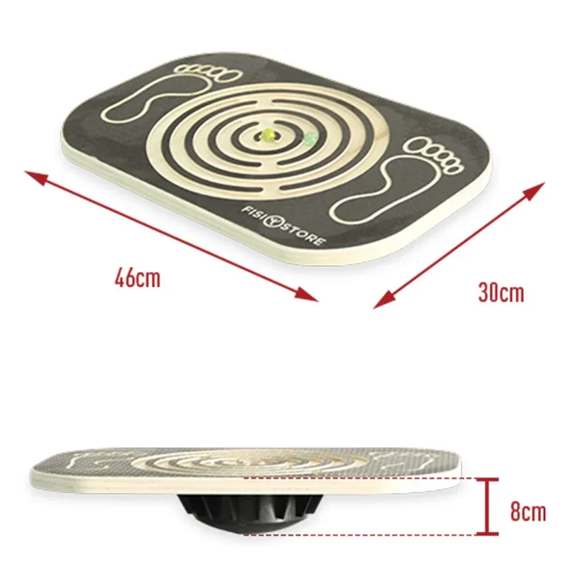 Exercise Wooden Balance Board With Labyrinth For Kids Teens Adults Wood Balance Training Board Maze Balance Board Children