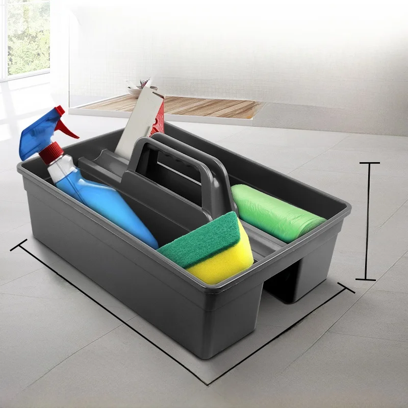 

Суперкомпактная корзина для хранения и уборки Super Treasure: специальная корзина для уборки в гостиничных номерах и домах, с двойным разделением отсеков.