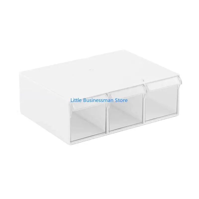 Desktop Storage Boxs Transparent Plastic Wardrobe Drawer Stackable Dustproof M76A