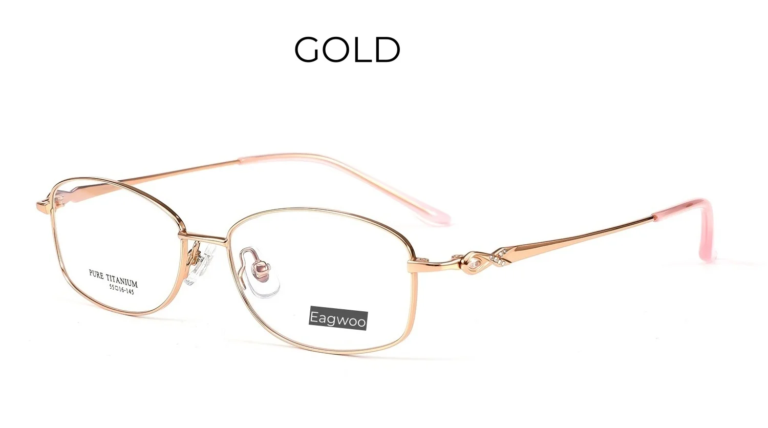 Reine Titan Brille Frauen Brille entworfen Vollrand runde rote Brille ovale Brille elegante Brille breites Gesicht – Detail 6