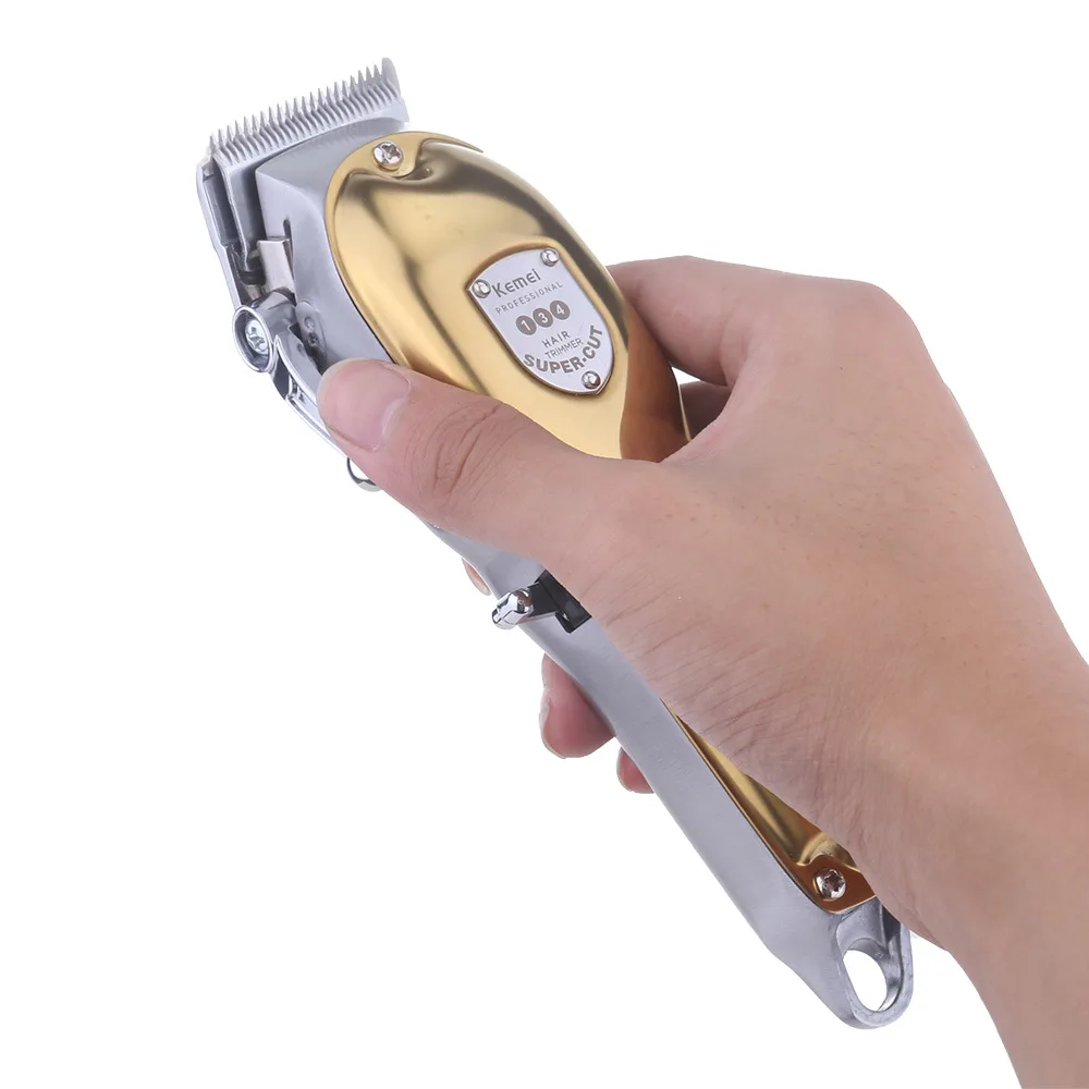 Kemei Gold A Barber Clipper KM-134 Super Long Standby Metal Body Hair Clipper