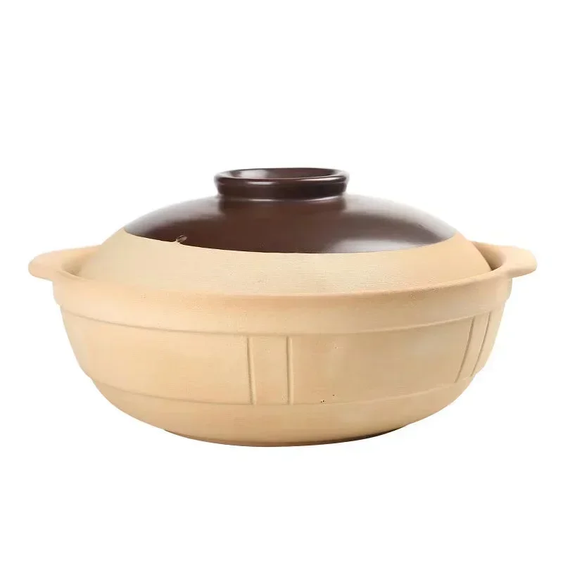 

500ML 750ML Chinese Style Traditional Old Fashioned Earthen Cooking Casserole Soup Rice Porridge Pot Clay Stewpan Pan