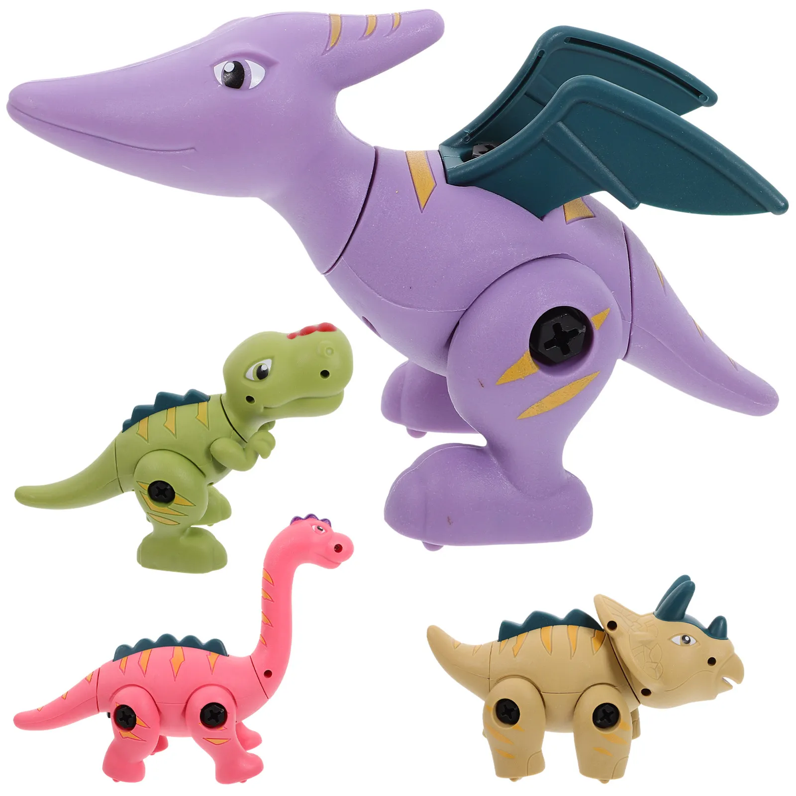 

1Set Dinosaur Take Apart Assemble Animal Puzzle Educational DIY Cognitive Plaything for Kids Desktop Decoration
