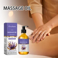 Aceite Esencial de lavanda hidratante para la piel del cuerpo suavizante suave alivio del estrés dolor muscular ayuda a dormir Spa aceite de masaje relajante