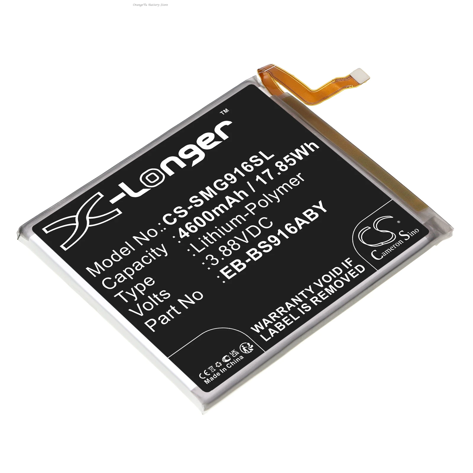 Replacement 3.88V 4600mAh Mobile Phone Battery EB-BS916ABY for Samsung Galaxy S23+ S23 Plus SM-S916B SM-S9160 SM-S916E S916N