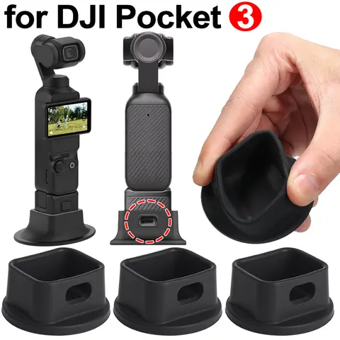 DJI Osmo Pocket 3 용 3/2/1PCS 실리콘베이스 마운트 DJI Pocket 3 용 휴대용 데스크탑 지원 경량 미끄럼 방지 카메라 스탠드 Best5