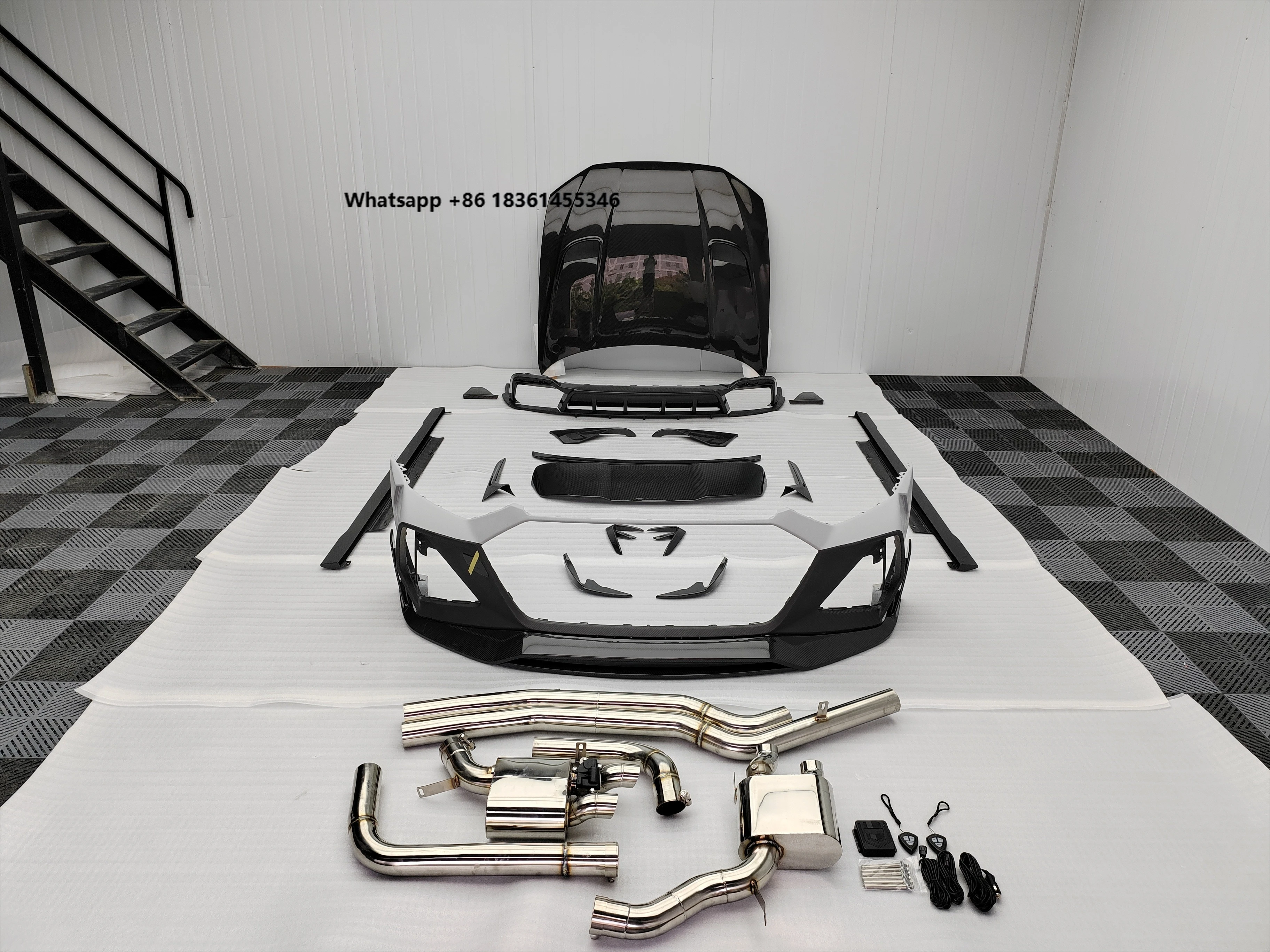 RS6 Body Kit MSY Style Dry Carbon Fiber Side Skirt