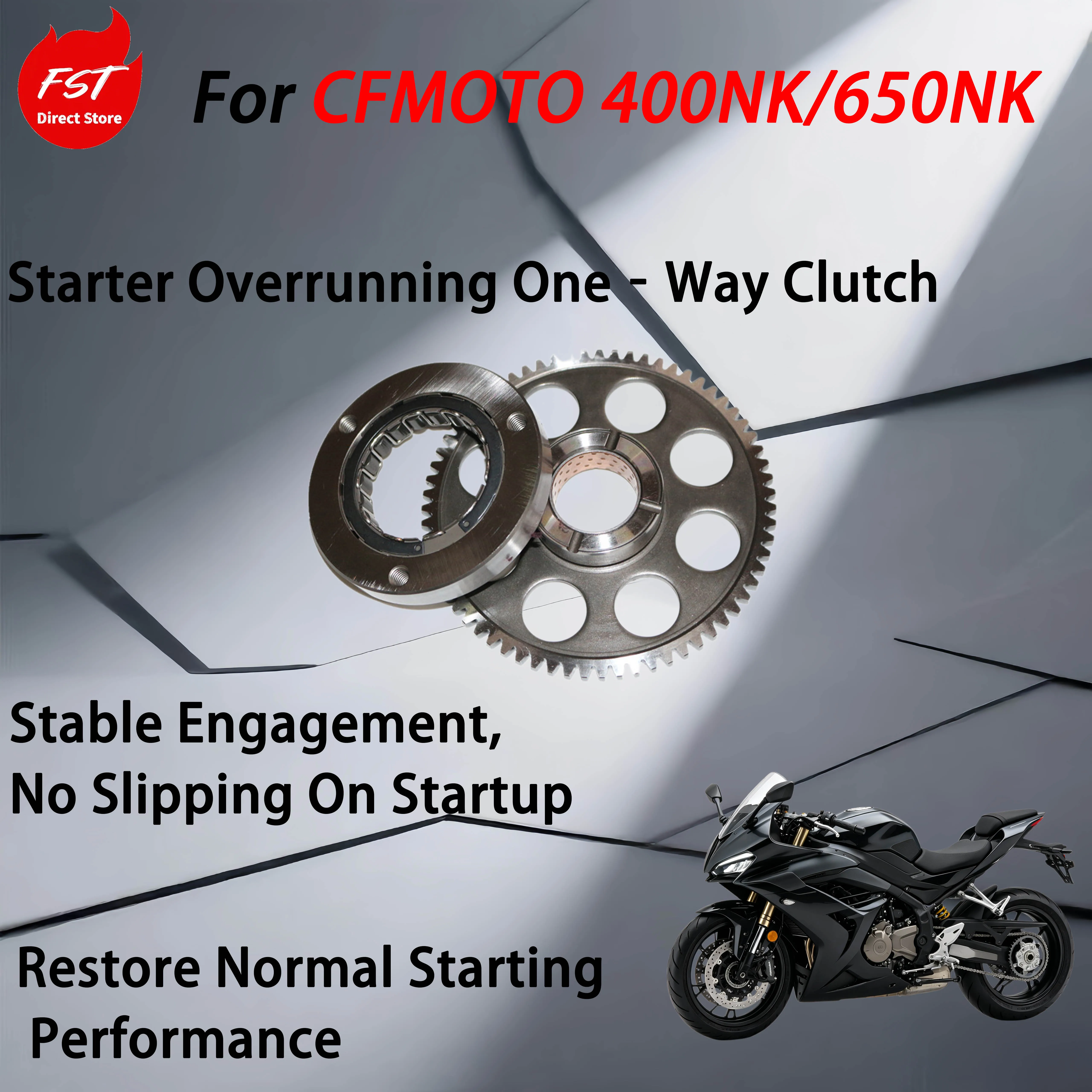For CFMOTO 400NK/650NK motorcycle accessories - Overcoming clutch GT NK TR MT starting disc assembly Starter Clutch Assembly