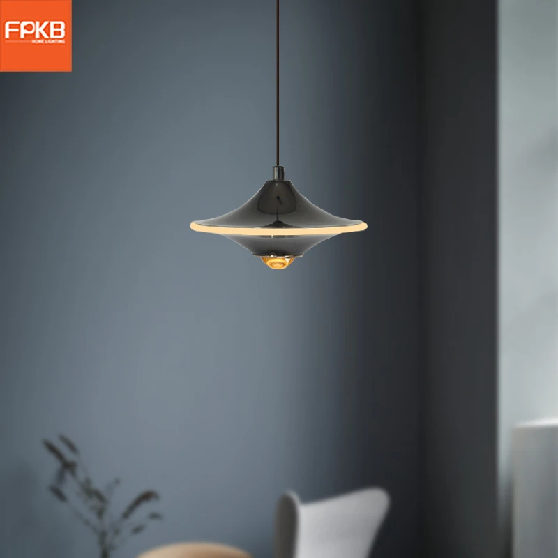 Bedroom bedside chandelier Italian light luxury high-end sense can be lifted and lowered creative  entrance decorative light