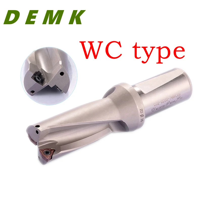 Série WC inserção bit U broca 2D 3D 4D 5D 14mm-50mm rápido para Cada série WCMX WCMT inserção torno mecânico conjunto de brocas CNC