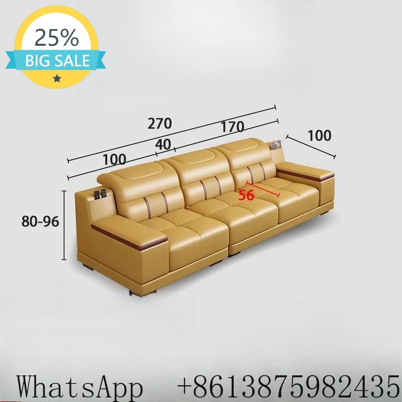 

Современный простой кожаный диван-трансформер LTT из массива дерева с функцией хранения для гостиной в небольшой квартире