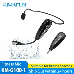 KIMAFUN G100-1 2.4G Wireless System  Fitness Microphone KIMAFUN GWP91 waterproof  headset microphone wireless system