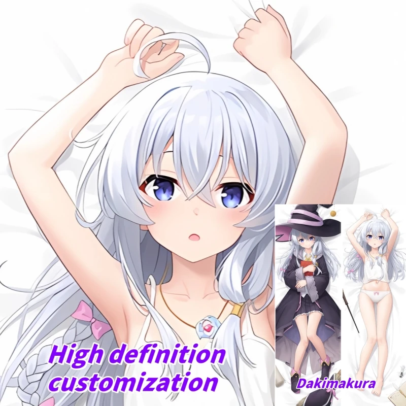 

Dakimakura Anime Pillow Case Wandering Witch Elaina Double-sided Print Of Life-size Body Pillowcase Gifts Can be Customized