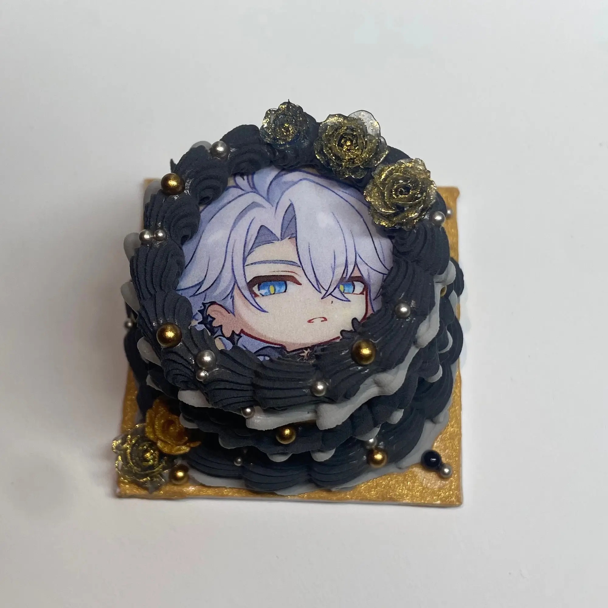Honkai:Star Rail 1pcs Miniature Dollhouse Simulation Clay Character Birthday Cake mini Food Model For OB11 Doll Accessories Toys