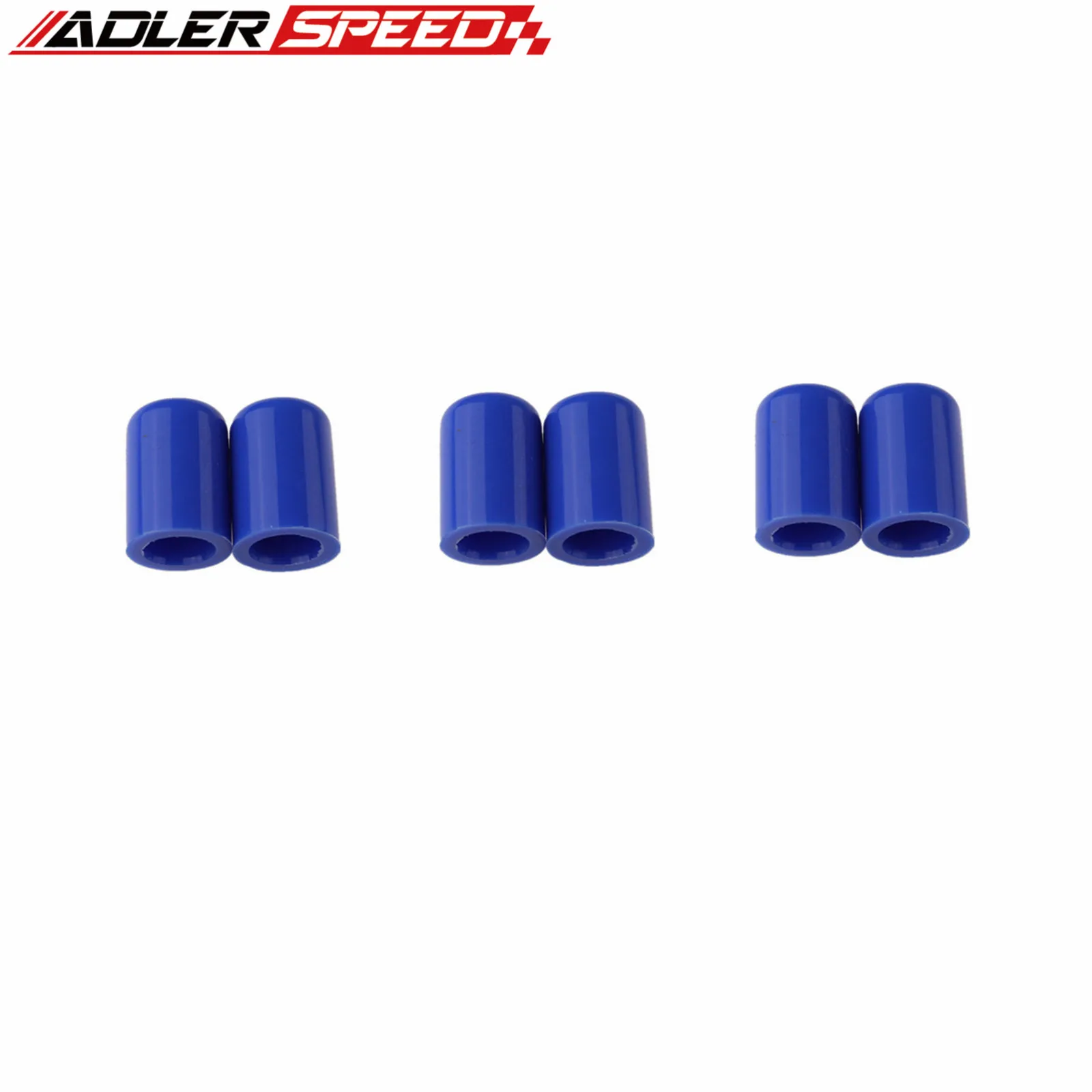 6pcs/lot Silicone Blanking Cap Intake Vacuum Hose Tube End Bung Plug Inner Diameter 4mm to 32mm End Cap Blue