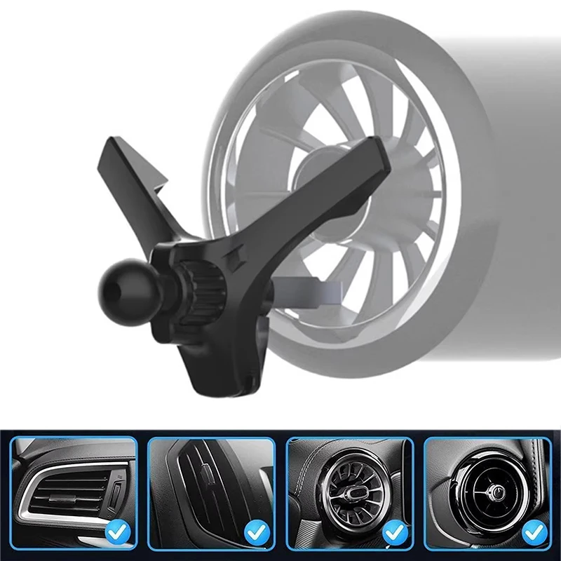 Car Air Outlet Hook Clamp Universal Car Air Vent Clip Cell Phone Holder For iPhone For Huawei For Realme For OnePlus Outlet Clip