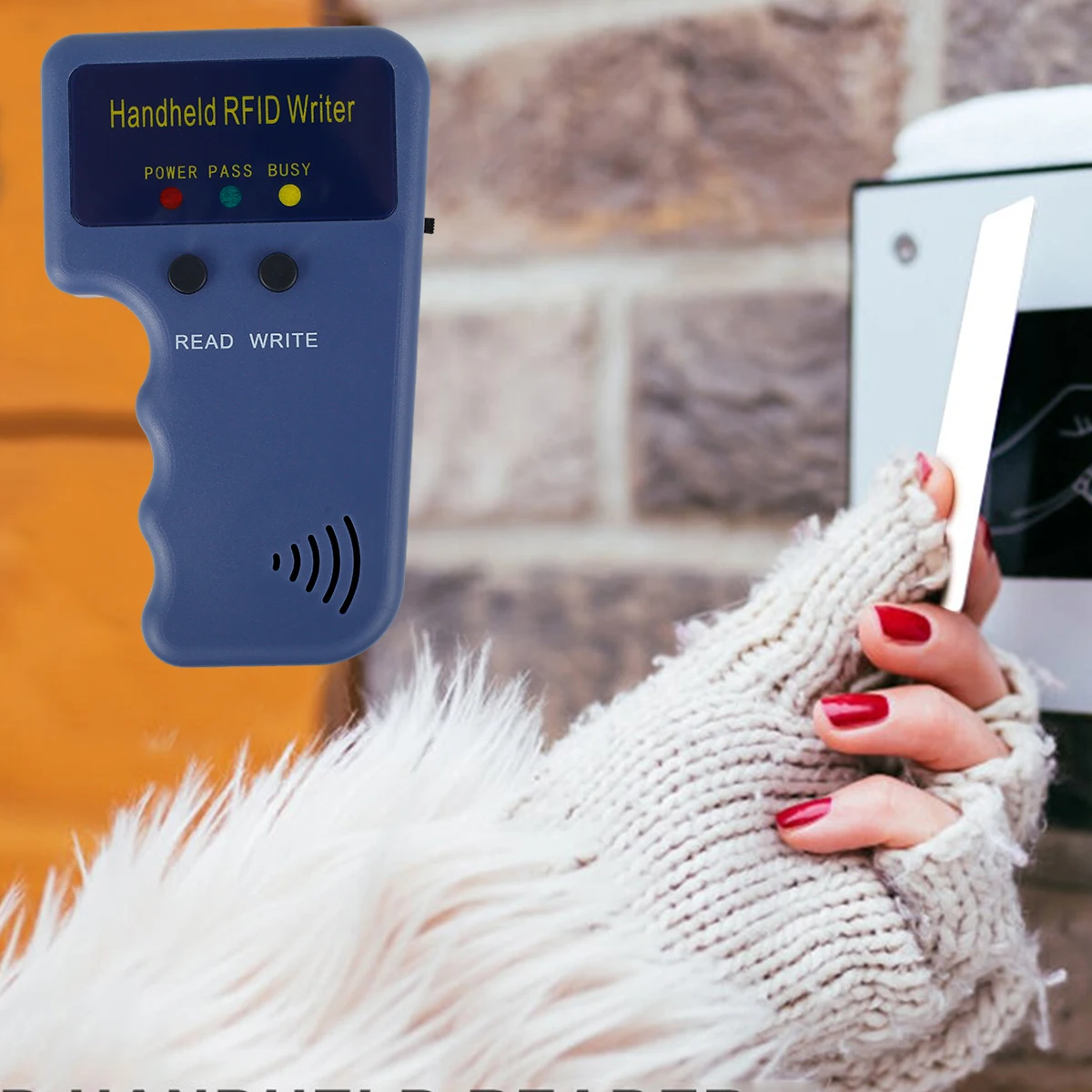 

125KHz RFID Card Copier Portable Handheld Writer ID Card Duplicator with 5 Cards ID Key Card Reader for Home Access Control