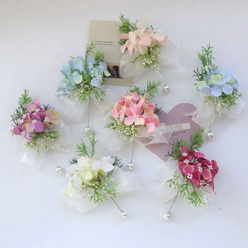 Boutonniere e pulso Corsag, Fontes Do Casamento, Flower Art Simulação, Celebração De Negócios, Abrindo Os Convidados, 430