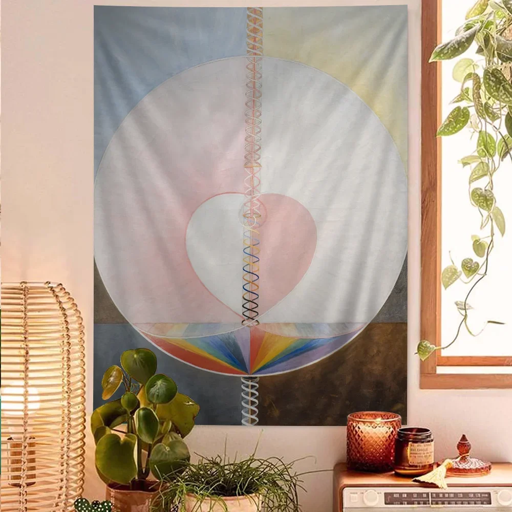 Hilma af Klint Hanging Bohemian Tapestry Japanese Wall Tapestry Anime Kawaii Room Decor