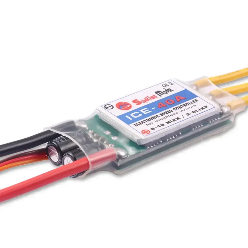 2025 Nuevo helicóptero/avión SunriseModel ICE 2-6S ESC sin escobillas con salida BEC, 18A-150A para modelos RC y proyectos de bricolaje