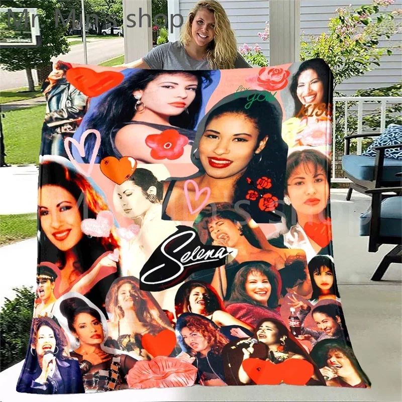 Selena Quintanilla Blanket Sherpa Microfiber Lightweight Plush blanket for Couch Bed Sofa Car Kids Adults throw blanket