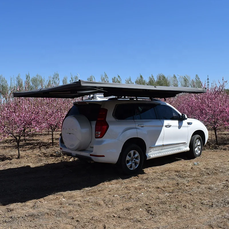 4X4 Roll Out Car Top Side Awning 270 Degree Car Side Awning Tent for Camping