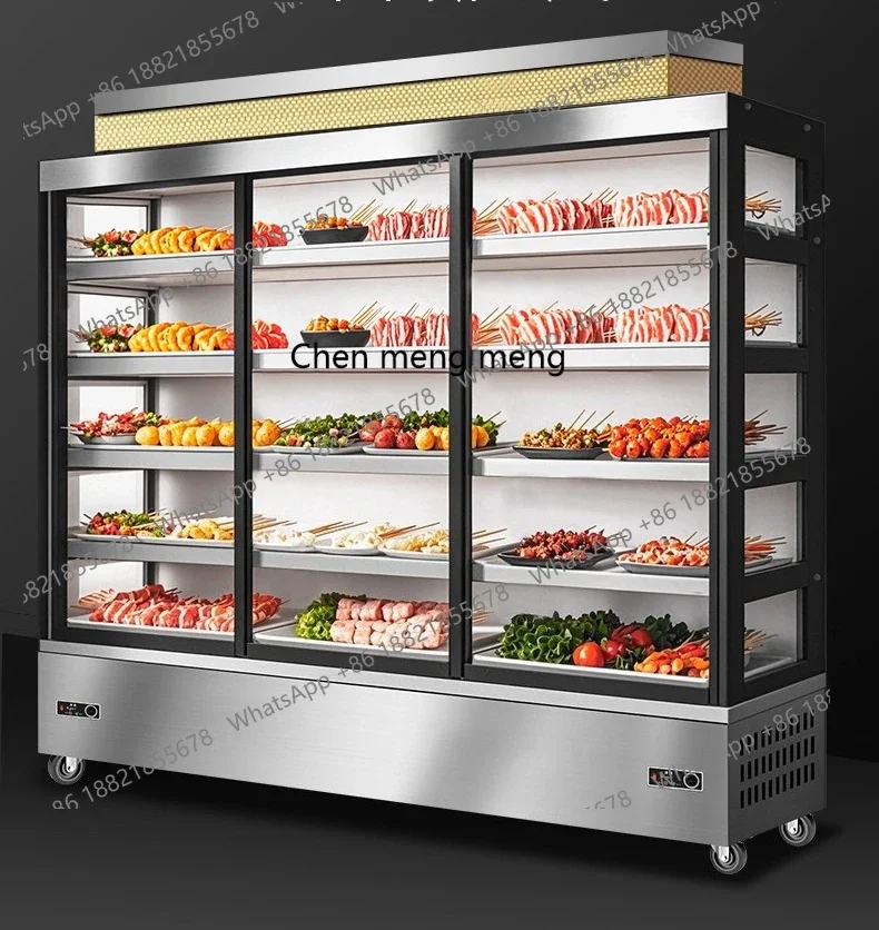 M138 Ordering Cabinet Fresh-keeping Cabinet Hot Pot Restaurant Spicy Hot Pot Cabinet Barbecue Refrigerator