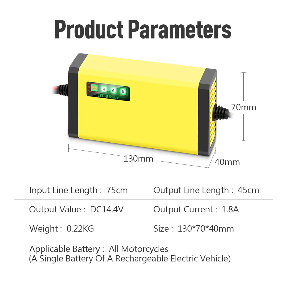 12V Car Battery Charger Automatic Lead Acid Battery Digital Display Detection Pulse Repair Chargers Motorcycle Car Accesorries