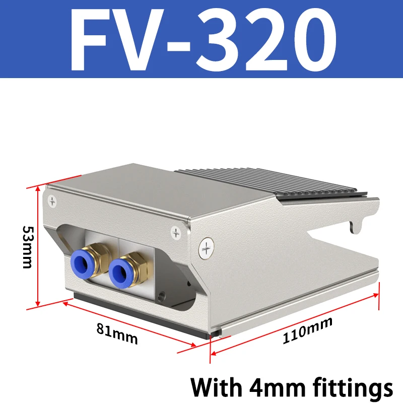 Pneumatic Switch Foot Valve 4F210-08 Step on The Foot Pedal Switch FV320 FV420 Ventilation and Directional Control Valve