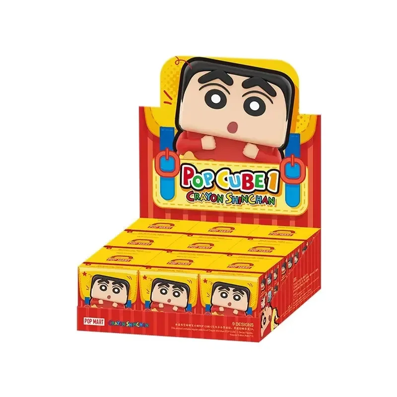 

POP MART Crayon Shinchan POP CUBE-1 Series Trendy Mystery Box Anime Action Figure Blind Random Box Toys Model Ornament Dolls