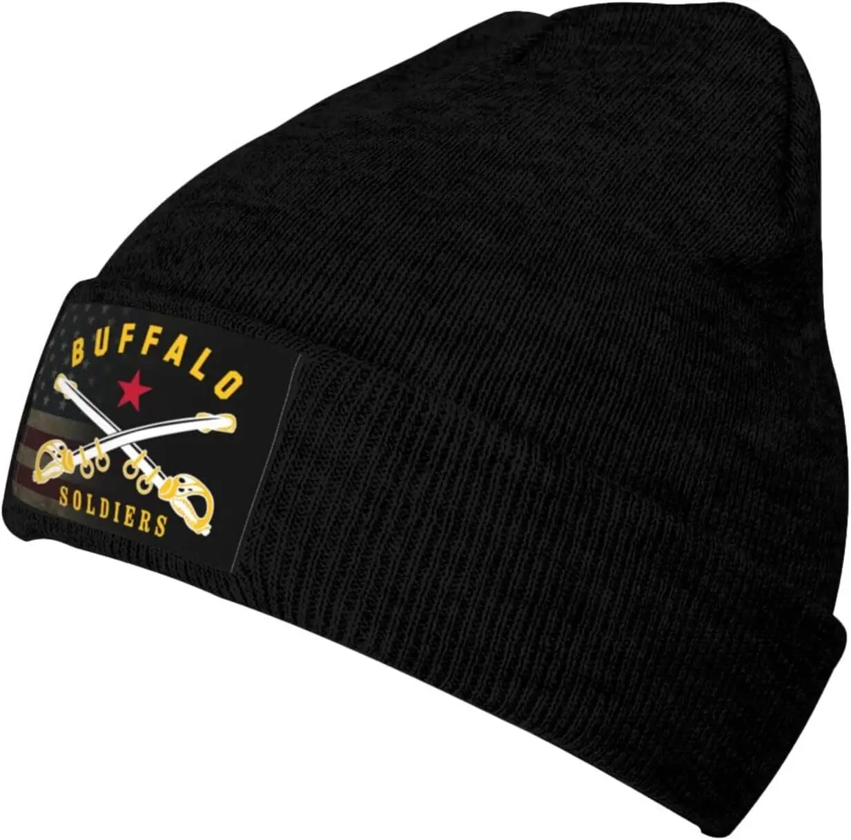 Buffalo Soldier America History Adults Knit Beanie Winter Hat Men Women Skull Cap Outdoor Warm Caps Black