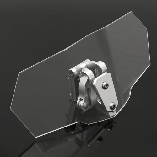 Imagen 2 del producto Parabrisas Deflector de viento ajustable transparente Universal para motocicleta Kawasaki BMW Ducati Honda Benelli Triumph Yamaha