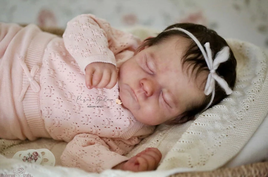 

NPK 21''Unpainted Doll Parts Fresh Color with Cloth Body Reborn Doll Kit with COA Limited Edition