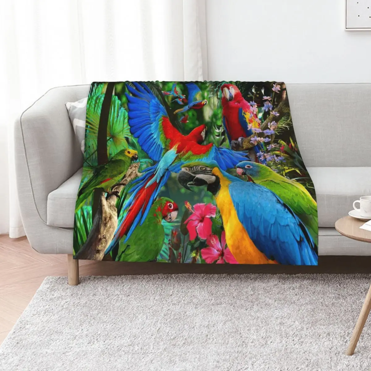 

Parrots Throw Blanket Thermals For Travel Quilt Beautifuls Blankets For Bed Blankets