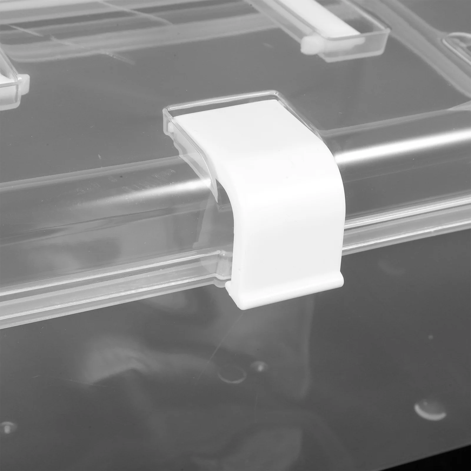 Portátil tamanho pequeno-caixa de ajuda organizador de armazenamento de medicina caso de medicina em casa transparente resistente durável