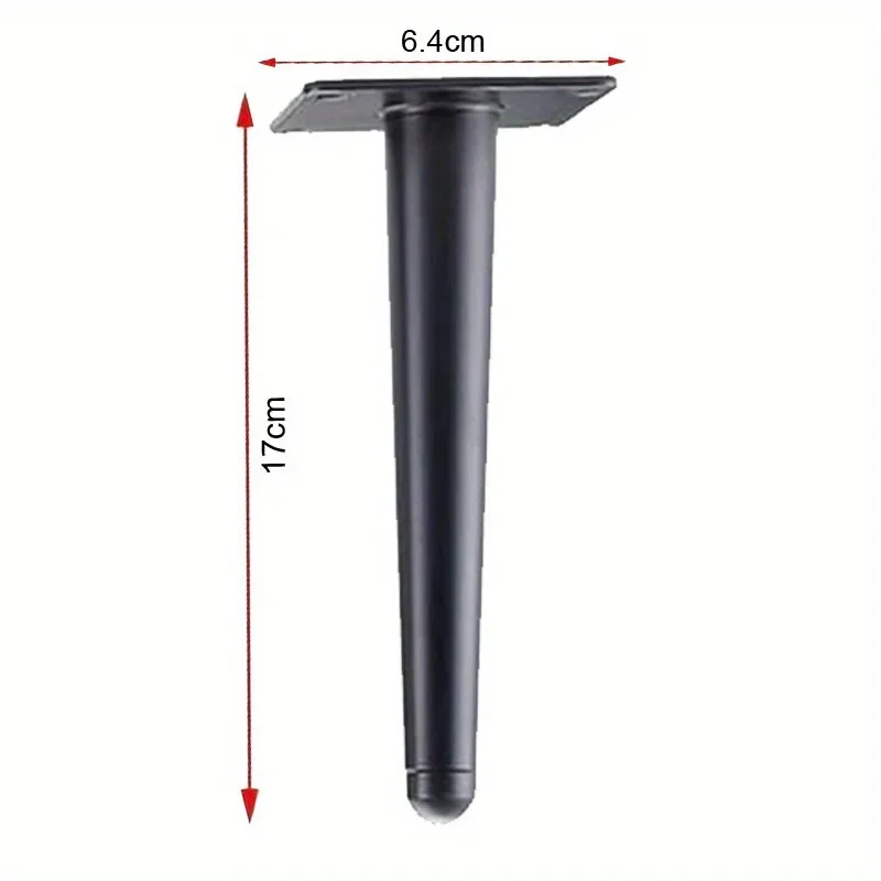 أرجل أثاث معدنية مدببة ، أرجل أريكة مستديرة طويلة أنيقة ، أرجل أريكة مزخرفة ، حامل تلفزيون ، طاولة وكرسي خزانة ، طراز حديث ، 4 * #2