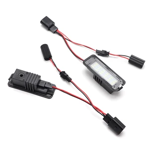 LED -Lizenzlicht für Auto, VW Passat Lampe, B6, CC, EOS, Golf 4, 5, 6, 7, Mk7, Polo, Superb, Seat Leon, Alter, Pces 2 10 Hauptverkaufslicht Rampa - №8