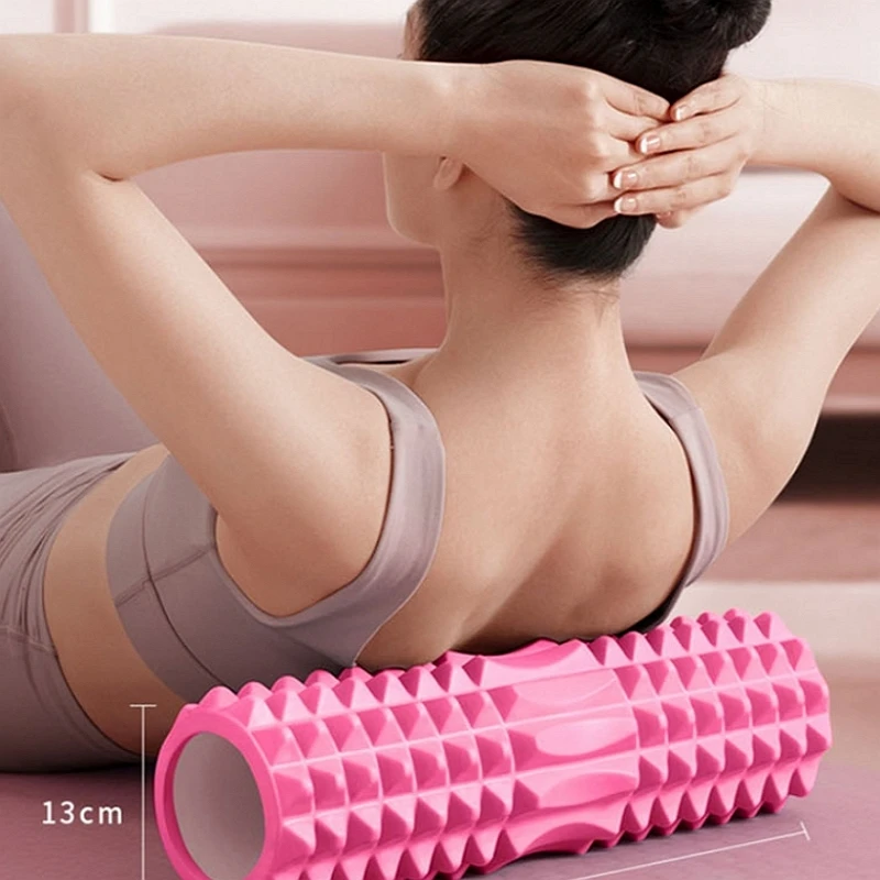 

44*12cm EVA foam stick, yoga column, hollow mace, fitness yoga foam roller, yoga massage stick, leg arm back muscle relaxation