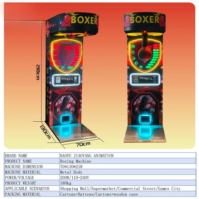 2025 New Upgrade Boxing Trainer Arcade Game Machine Electronic Counting Punching Target LED Light Realistic Plastic Iron English - view 6