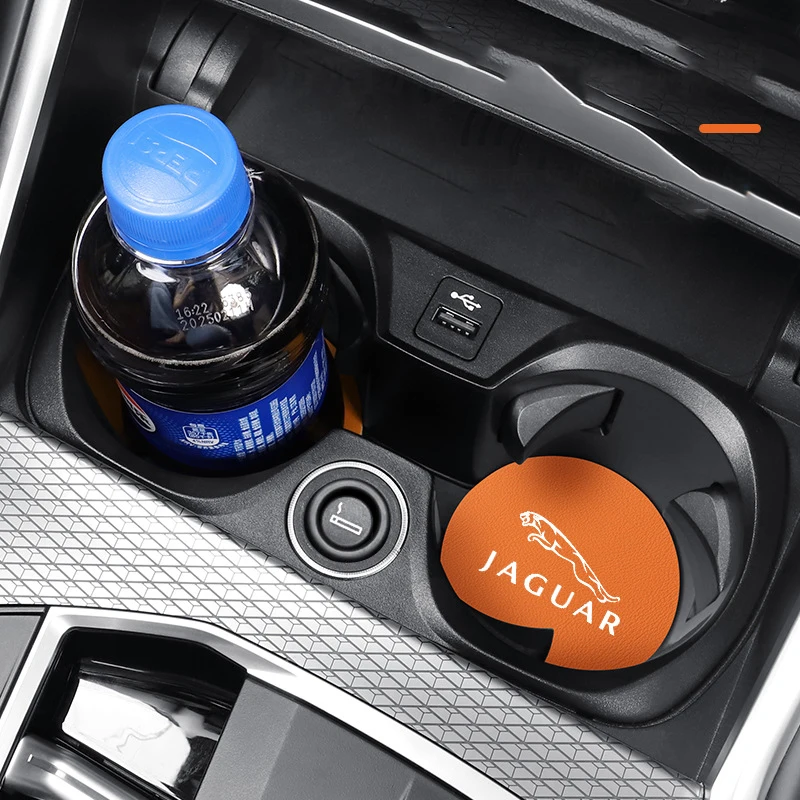 سيارة كأس الماء وسادة ملصق شعار ملحق ل جاكوار X S F XF XE XJ XK XEL XFL XJL XJ6 XJS XKR XFR F-Type F-Pace E-Pace I-Pace