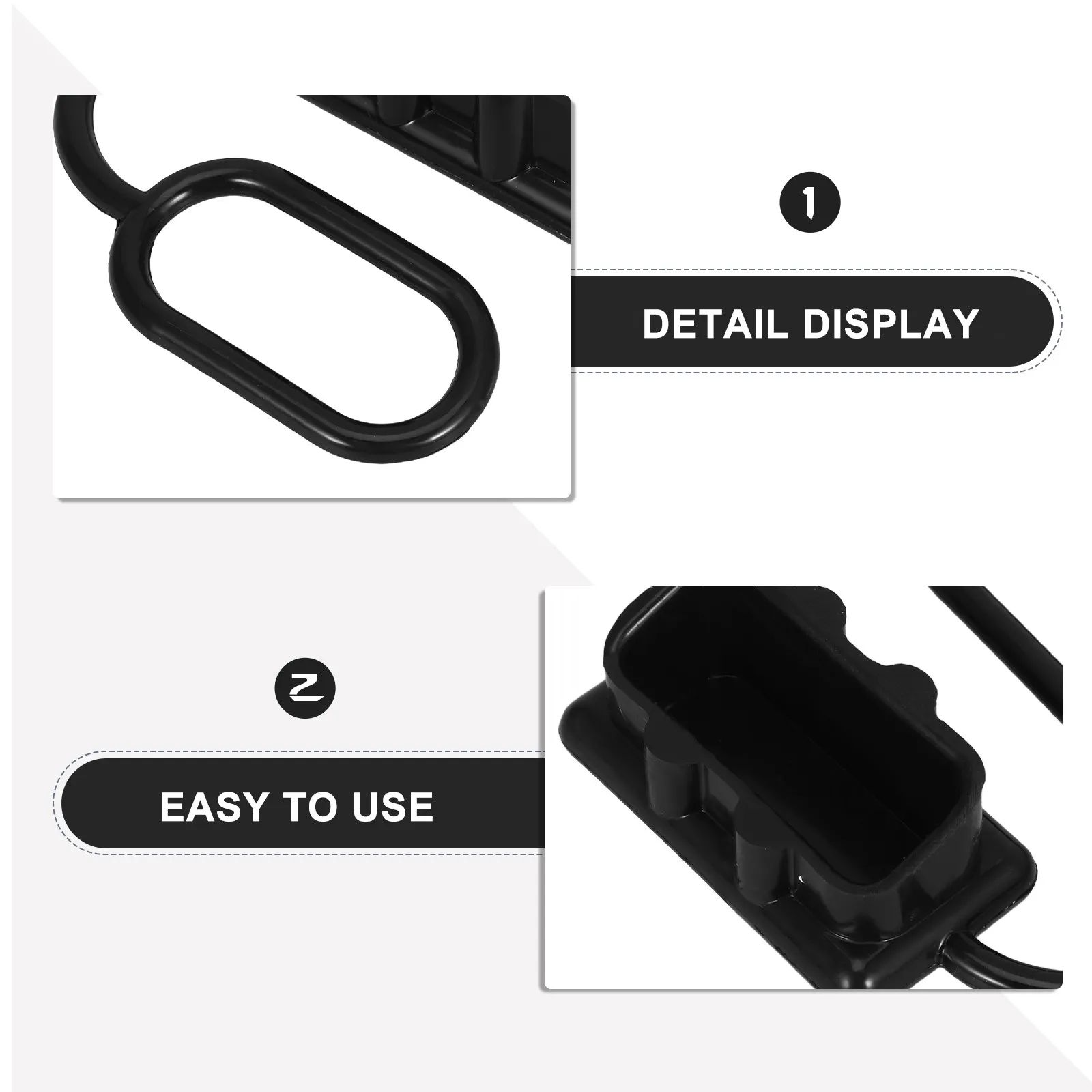 10Pcs Battery Plug Connector Covers Dustproof Water Resistant Rubber Caps for 175A Quick Connect Power Trailer Plugs Industrial