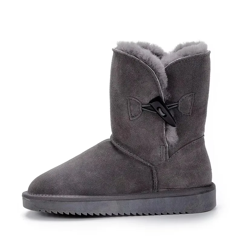 Wholesale/Retail High Quality Women's Australia Classic Snow Boots Real Leather Natural Fur Winter Boots Brand Womens Warm Shoes
