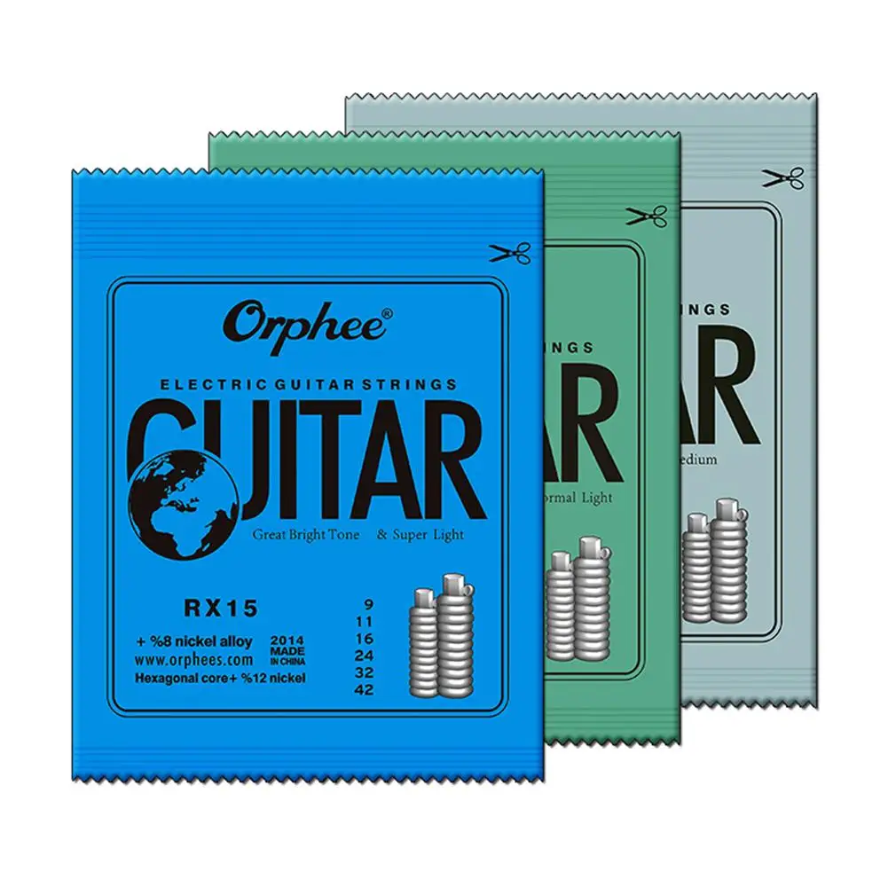 Metal Electric Guitar Strings Set RX Series Practiced Hexagonal Carbon Steel 6 String for Guitar Parts Musical Instrument new