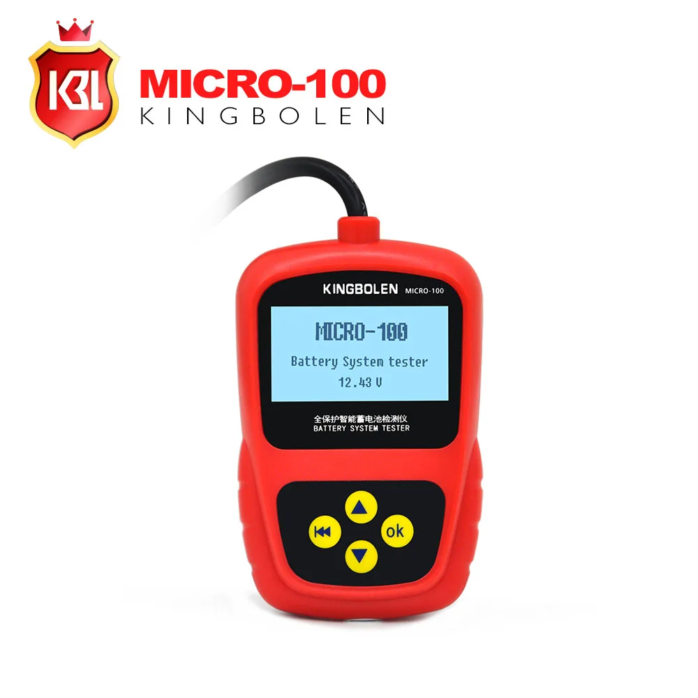 Hot Sale 12V Car Battery Tester MICRO-100 for Car Repair Shop/ DIY Enthusiasts/Battery Load Tester MICRO 100 same like bst100